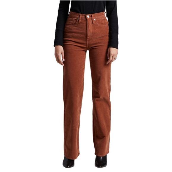 SILVER JEANS CO. Corduroy Size 28 Highly Desirable NWT High Rise Straight Leg - Picture 1 of 16